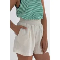 TWOTHIRDS TWOTHIRDS Damen vegan Shorts Walfisch Sand Stone, Beige, – Produktbild 1 von 1