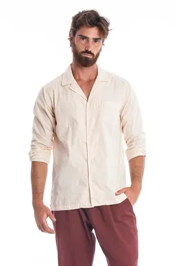 RAVENS VIEW IBIZA RAVENS VIEW IBIZA Herren vegan Hemd Daniele Sand – Produktbild 1 von 1