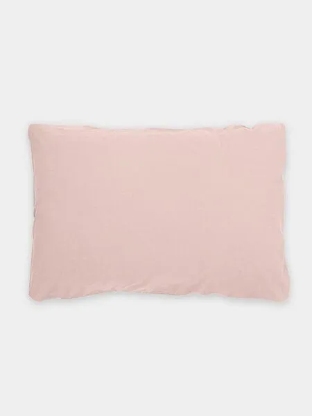 erlich textil erlich textil Fred Kopfkissenbezug aus weicher Bio-Baumwolle, made in Europe, Puder, – Produktbild 5 von 6