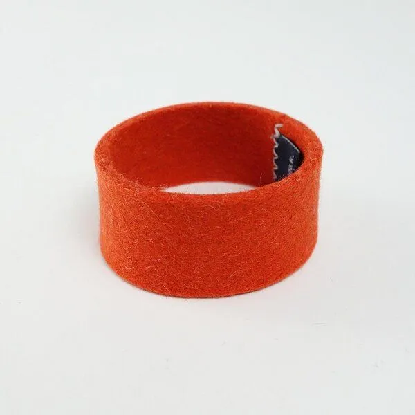 matilda k. manufaktur matilda k. manufaktur Serviettenringe 'ava' aus Wollfilz in vielen Farben, Orange, – Produktbild 1 von 4