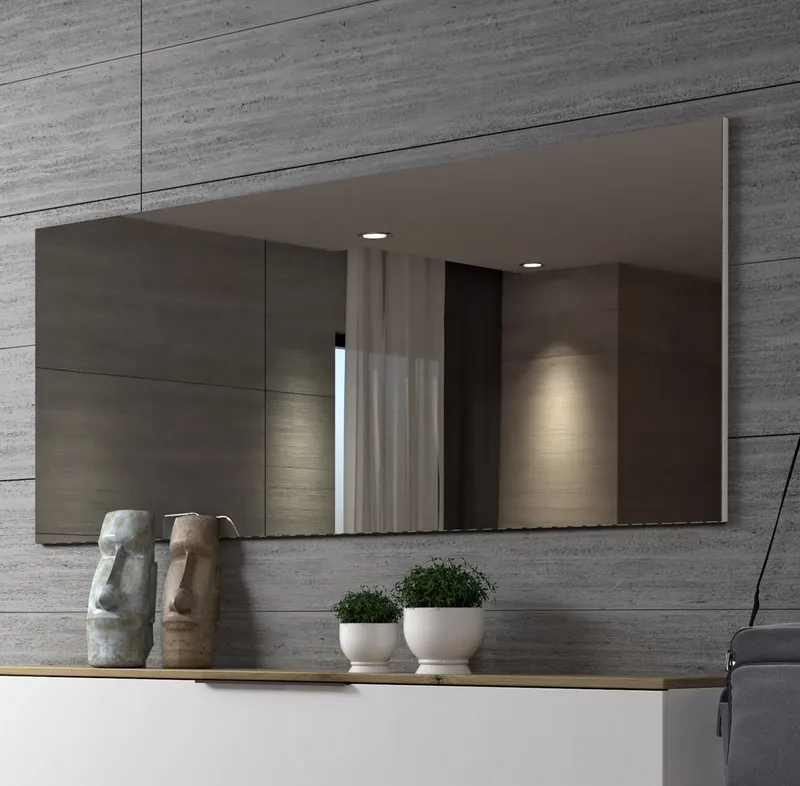 Home affaire Garderobenspiegel SPACE, Spiegel ganzflächig, Breite 160 cm, Wandmontage (1-St), Garderobenspiegel, Flurspiegel, Dielenspiegel, Wandspiegel, Weiß, – Produktbild 1 von 5