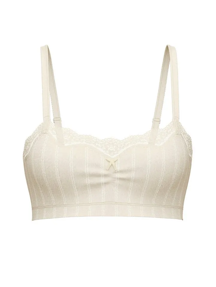 CALIDA CALIDA Bustier Etude Toujours Damen (1-tlg) mit Spitze, dezenter Raffung und bügellosem Komfort, Beige, – Produktbild 1 von 5