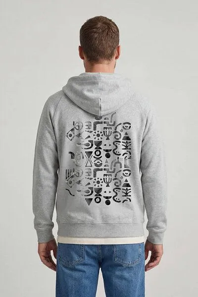 KOKOworld KOKOworld Kapuzenjacke Goa-Zip-Unisex, Grey sun&soil (grau), – Produktbild 4 von 4