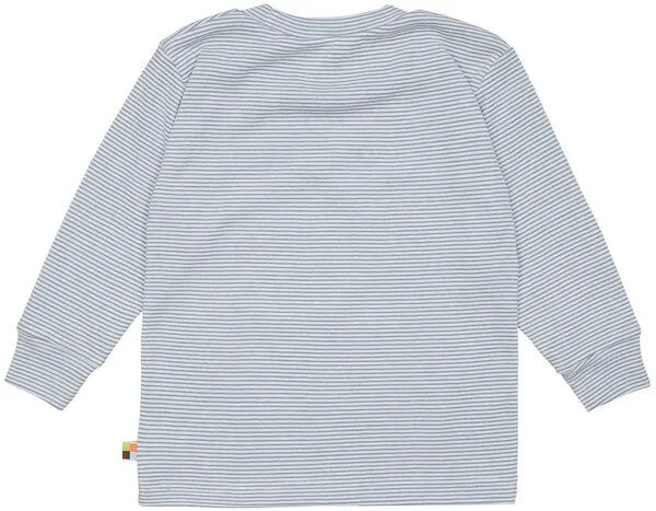 loud + proud loud + proud Babys & Kinder Schlafanzug, Pyjama Streifen aus Feinripp, GOTS-zertifiziert, Dusk/blau, – Produktbild 4 von 4