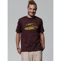 watapparel watapparel T-Shirt Unisex Gnome Footprint, Red brown, – Produktbild 1 von 1