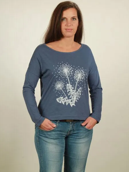 NATIVE SOULS NATIVE SOULS Longsleeve Oversize Damen, Dark blue, – Produktbild 1 von 1