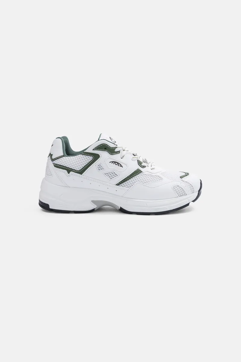 MoEa MoEa Herren vegan Sneaker Rush Weiß & Grüner Apfel, Grün, – Produktbild 1 von 2