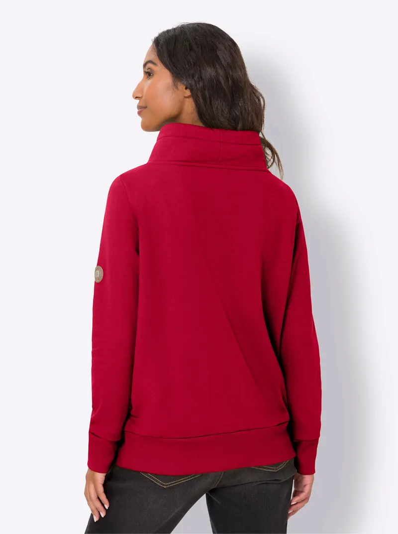 heine Sweatshirt rot, Rot, – Produktbild 2 von 2