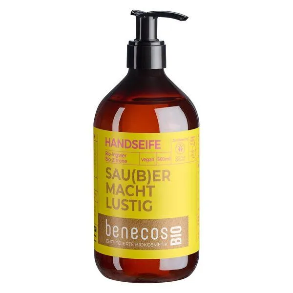 Benecos Flüssigseife mit Ingwer & Zitrone – Produktbild 1 von 2
