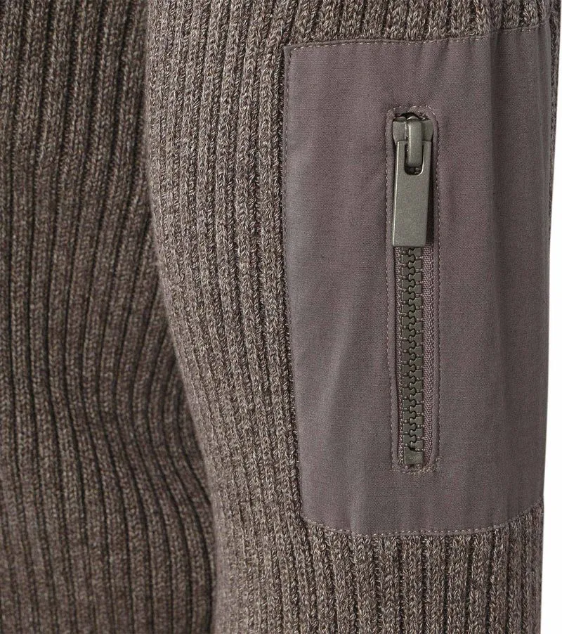 Suitable Suitable Mou Half Zip Pullover Taupe - Größe XL, Taupe, – Produktbild 4 von 5