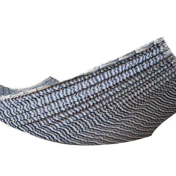 MacaMex MacaMex Solea Netzhängematte L Baumwolle, Nautica (blau-weiß), – Produktbild 2 von 3