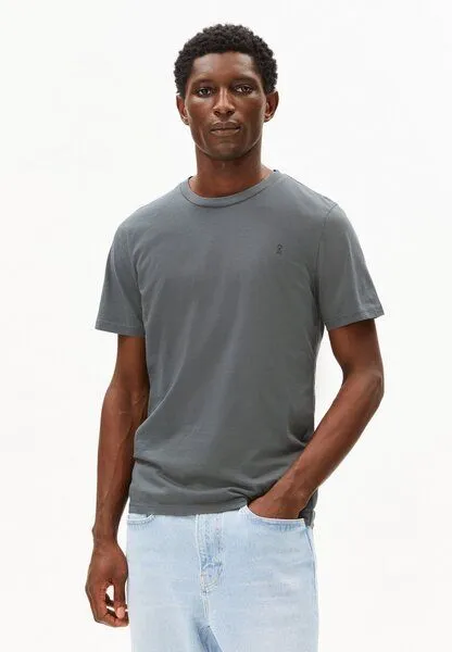 ARMEDANGELS ARMEDANGELS JAAMES Herren T-Shirt aus Bio-Baumwolle, Space steel, – Produktbild 1 von 4