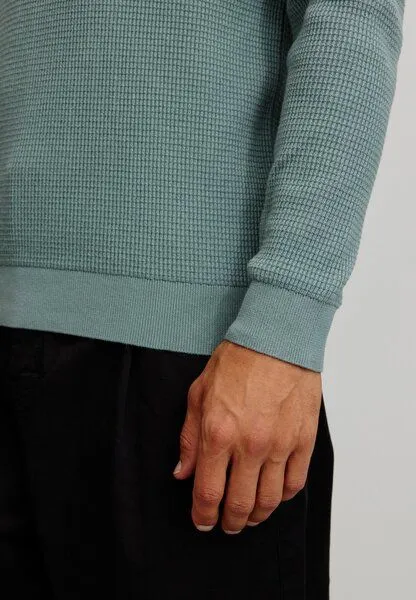 recolution Herren Strickpullover aus Bio-Baumwolle - LUPIN - recolution, Pine green (grün), – Produktbild 2 von 3