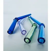 Susable Susable Glasstrohhalme - gebogen, bunt, 15cm – umweltfreundlich, robust und PFAS-frei, Gesunde Getränke, Vegane Geschenke, Navy blue/purple/green/light, – Produktbild 1 von 1