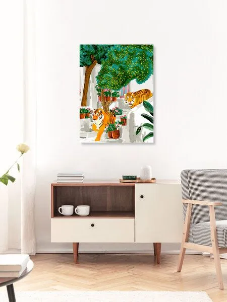 Photocircle Photocircle Poster / Leinwandbild - Tigers in Greece – Produktbild 3 von 4