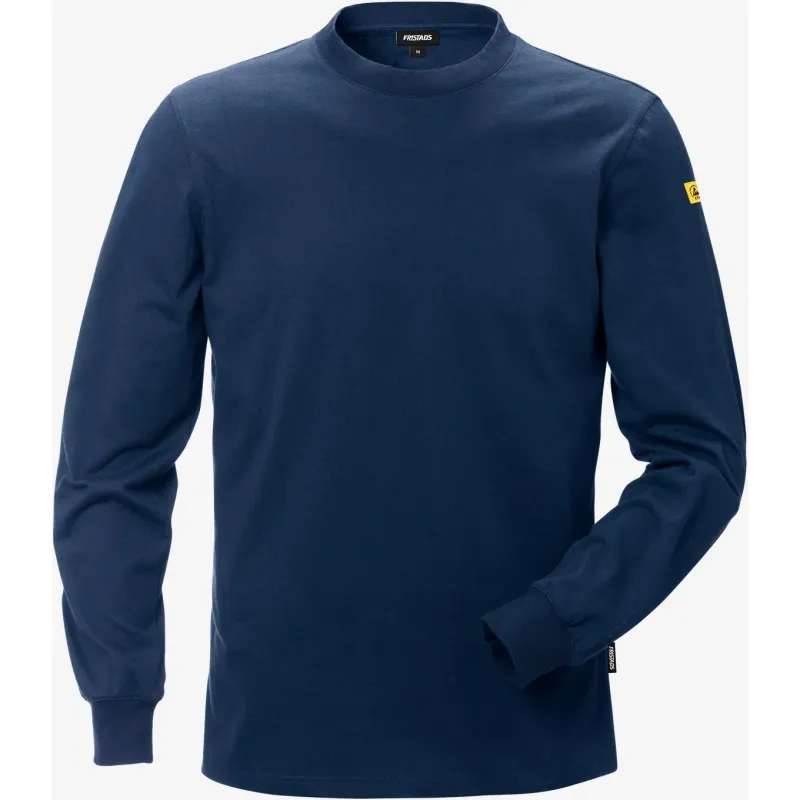 Fristads Langarmshirt Fristads ESD 7082 XTM, Blau, – Produktbild 2 von 2
