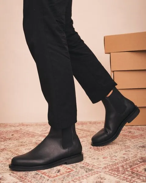 Nae Vegan Shoes Nae Vegan Shoes NAE | Denis Vegane Stiefel – Moderner Chelsea-Stil für Herren, Schwarz, – Produktbild 4 von 4