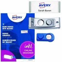 Avery Zweckform Avery Zweckform 5 Namensschilder 'Polar30' mit Magnet, silber, 70 x 30 mm – Produktbild 4 von 4