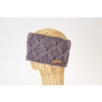 short'n'pietz short'n'pietz Schurwollstirnband mit Zopfrautenmuster, handgestrickt, Taupe, – Produktbild 1 von 1