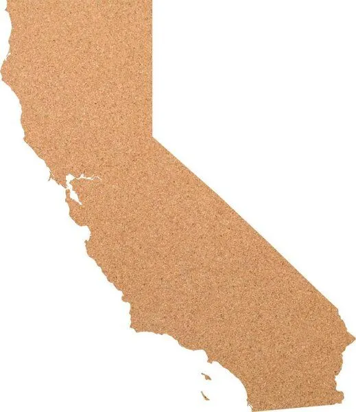 Kork-Deko Kork-Deko Kalifornien als Pinnwand aus Kork XXL ca. 80x50 cm | Umriss California – Produktbild 2 von 2