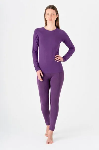 True North True North Damen Soft-touch Langarmshirt aus Micromodal T-Shirt 1110, Weinbeere, – Produktbild 2 von 2