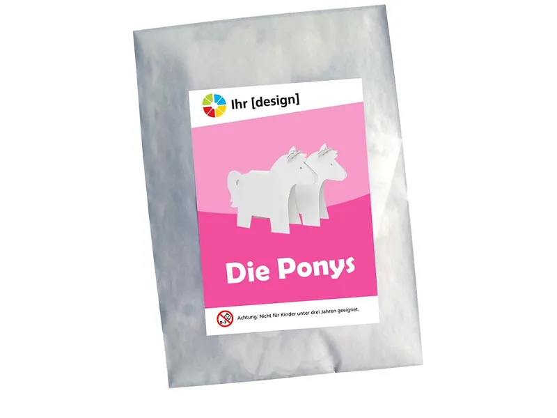 Bastelbogen 'Ponys' – Produktbild 1 von 1