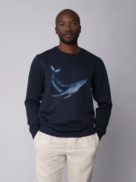watapparel watapparel Sweatshirt Unisex Wal, French navy, – Produktbild 2 von 4