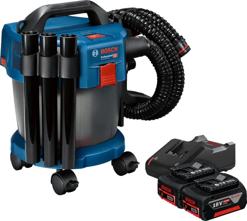 Bosch Professional Bosch Professional GAS 18V-10 L 5,0 Ah GBA Akku (2x) Starterset – Produktbild 1 von 1