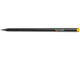Grafitstift schwarz 'Crystal-Pen' gelb, FSC-zertifiziert – Produktbild 1 von 1
