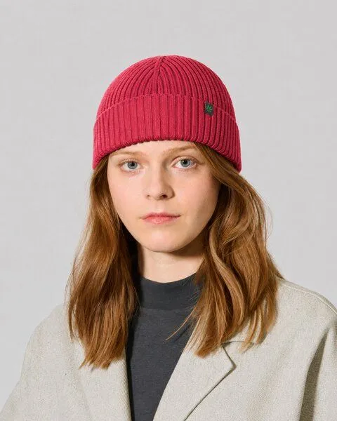 HempAge HempAge Damen / Herren Strickmütze Bio-Baumwolle/Hanf, Barolo (rot), – Produktbild 1 von 4