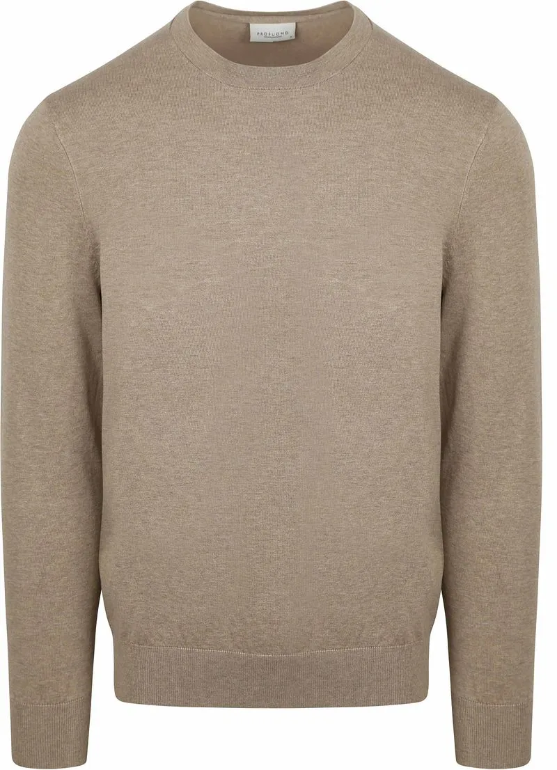 Profuomo Profuomo Pullover Luxury Beige - Größe L, Braun, – Produktbild 1 von 4