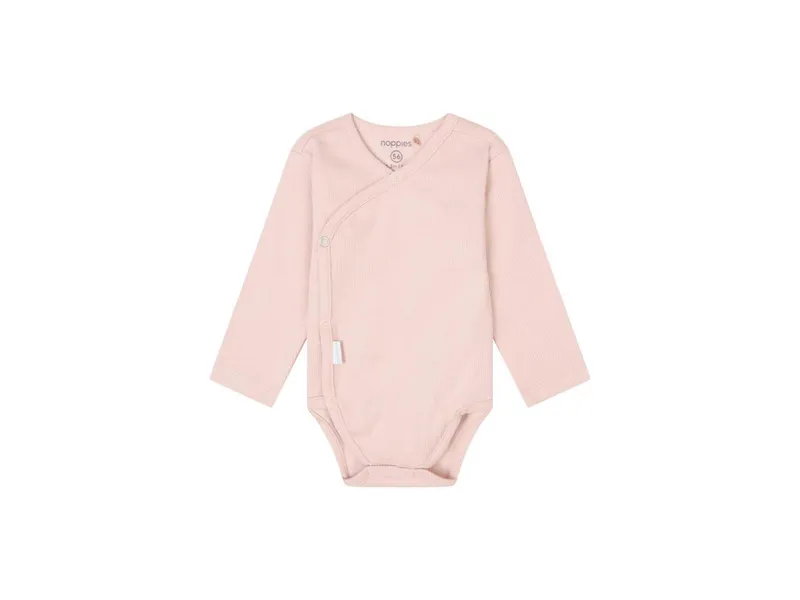 Noppies Wickelbody Narellan rose smoke rip Gr. 62, Rosa, pink, – Produktbild 1 von 1