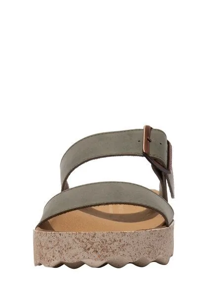 ASPORTUGUESAS Asportuguesas Damen Sandale Coly, Khaki, – Produktbild 4 von 4