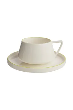 Tranquillo Tasse und Untertasse TINTED GRACE limon - gelb – Produktbild 1 von 1