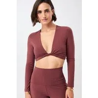 mandala Mandala Support Top Longsleeve, Rosewood (rot), – Produktbild 1 von 1