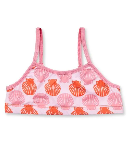 Sense Organics & friends in cooperation with GARY MASH Sense Organics & friends in cooperation with GARY MASH Mädchen Bikini Oberteil aus recyceltem Polyester, Muscheln (rosa), – Produktbild 1 von 2