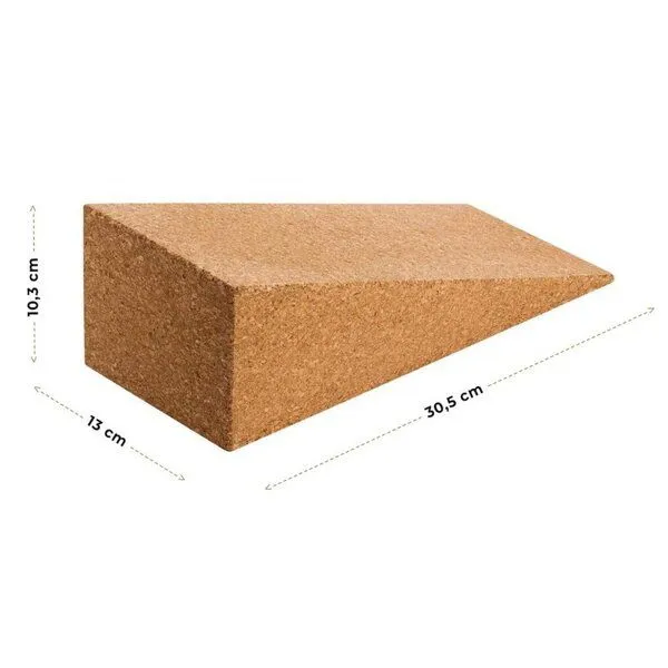 Kork-Deko Kork-Deko Kniekeil aus Kork | Presskork | Wadendehner | 305x130x103mm | 2 Stück – Produktbild 2 von 8