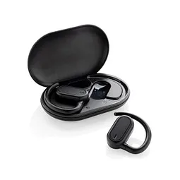 XD Collection Fitsound TWS-Ohrhörer aus RCS recyceltem Kunststoff, schwarz – Produktbild 1 von 1