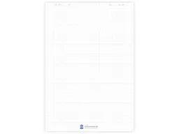Memo 5 memo Recycling-Flipchartblöcke, kariert, 20 Blatt, 80 g/m² – Produktbild 1 von 1