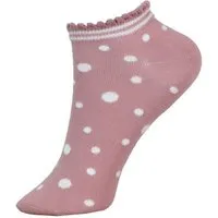 grödo grödo Kinder Sneaker Socken gepunktet Bio Baumwolle Elasthan, Altrosa-weiß, – Produktbild 1 von 1