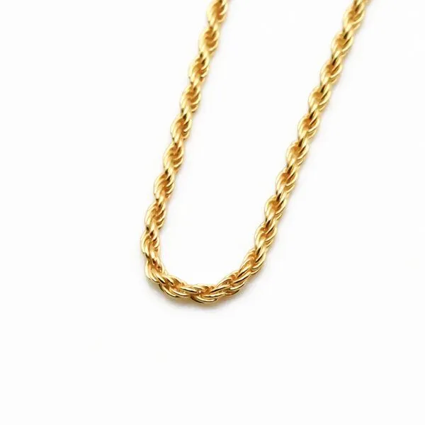 juni juni Feine Kordel Halskette Gold Vermeil 45cm - hergestellt in Deutschland – Produktbild 2 von 3