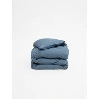 erlich textil erlich textil Cotton Linen Select Bettdeckenbezug aus Bio-Baumwolle, Leinen Mix, made in Europe, Taubenblau, – Produktbild 1 von 3