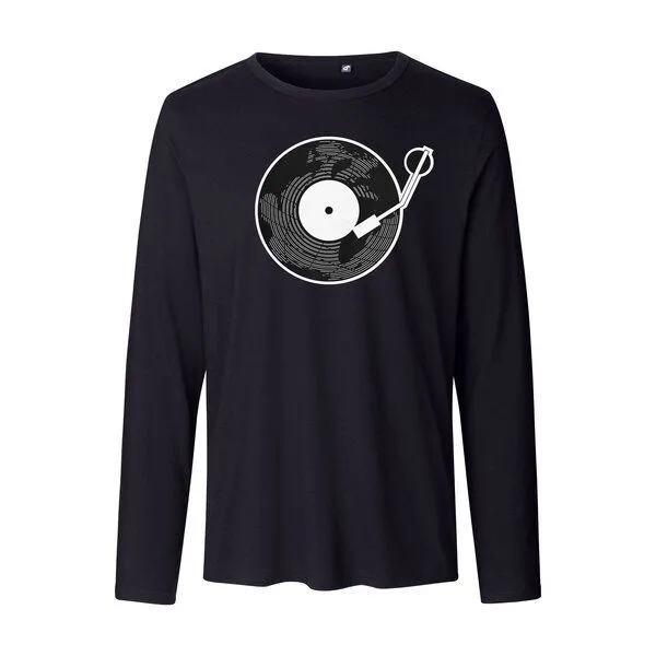 HANDGEDRUCKT HANDGEDRUCKT "Scratch it!" Männer Longsleeve, Black, – Produktbild 2 von 3