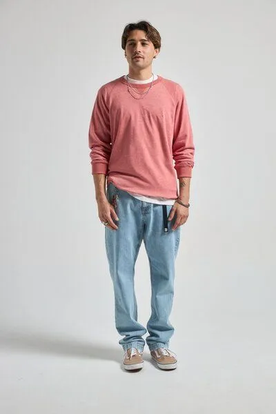 Trendsplant Trendsplant Essential Lightweight Sweatshirt Salty Red, Rosa, – Produktbild 3 von 4