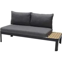 2-Sitzer Gartensofa "Portals" mit 2 Rückenlehnen und Ablage, schwarz – Produktbild 1 von 1