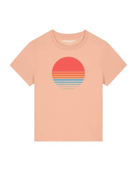 watapparel watapparel T-Shirt Frauen Abstract 03, Fraiche peche, – Produktbild 1 von 4