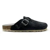thies Veganer Eco Cord Clog "thies ®" aus zertifiziertem rec. PES Cord, Smoke (schwarz), – Produktbild 1 von 1
