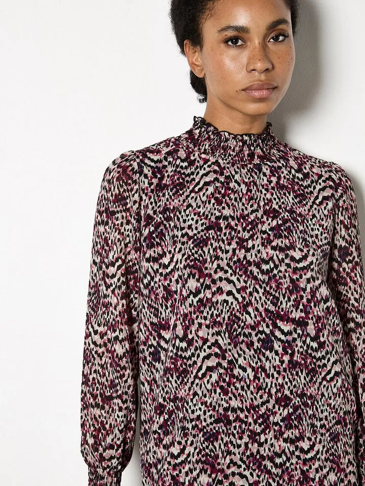 Apricot Apricot Blusentop Chiffonbluse mit Animal-Print, Rosa, – Produktbild 1 von 5