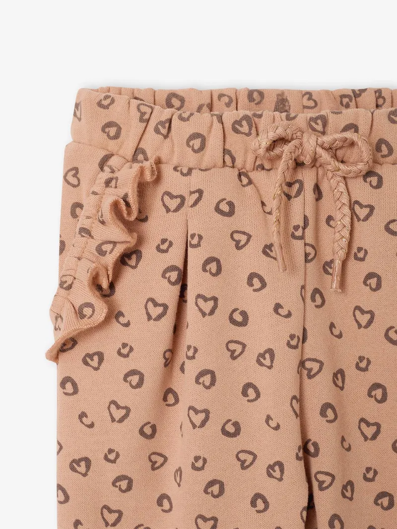 Vertbaudet Mädchen Baby Sweathose leo, Beige leo, – Produktbild 2 von 2