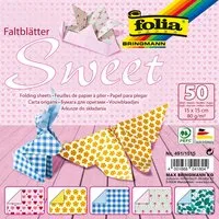 folia folia Faltblätter "Sweet" 80g/m², 15x15cm – Produktbild 1 von 1